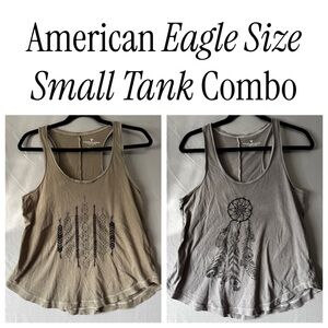 American Eagle Womens Small Boho Tank Top Combo Fairy Grunge Hippie Granola